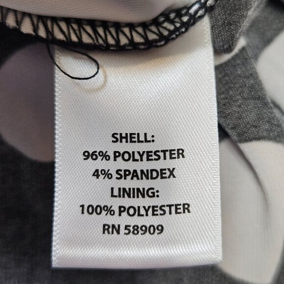 Allison Daley Petite Sleeveless Black Polka Dot Blouse - Picture 5 of 5